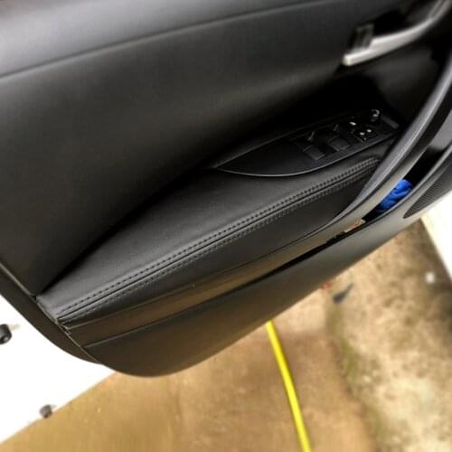 4pcs Car Microfiber Leather Door Armrest Panel Cover Sticker Trim For Toyota Corolla 2019