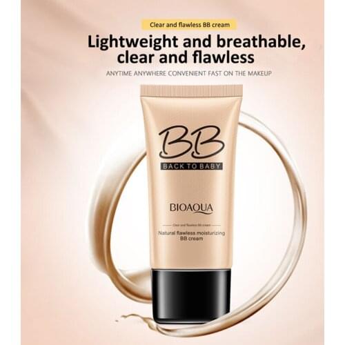 40g Natural Brightening BB Cream Foundation Base Makeup Concealer Cream Sun Block Whitening Moisturizing Primer Face Cosmetics