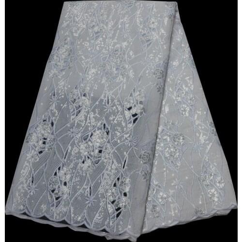 5yards/pc) high quality African hand cut organza lace fabric with wonderful allover sequins embroidery for party dress OP96