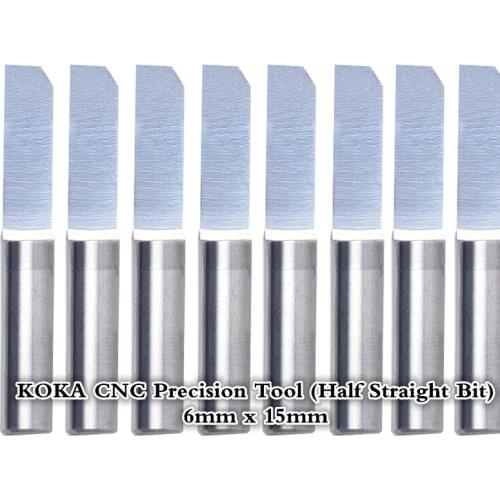 6mm*15mm,Freeshipping,CNC Half straight bit,carbide End Mill,woodworking router bit,Tungsten end milling cutter,MDF,PVC,Acrylic