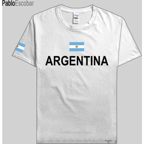 Argentina mens t shirt Argentine jerseys nations footballs team 100% cotton t-shirt fitness clothing tees country flag AR
