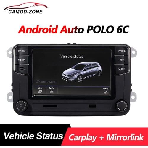 Android Auto Carplay Mirrorlink MIB Car Radio 6C New RCD330 RCD360 187B 280D 280E Vehicle Status Only For VW MQB POLO 6C
