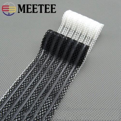 3Meters Mesh Elastic Bands Lace Ribbon Waist Belt Strap Rubber Band DIY Dress Pants Skirt Strech Webbing Garment Accessories