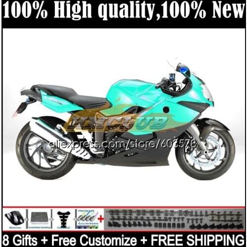 Body For BMW K 1200 S 1200S K1200S 05 06 07 08 09 10 47CL.88 K1200 S K-1200S 2005 2006 2007 2008 2009 2010 Fairing Glossy Cyan
