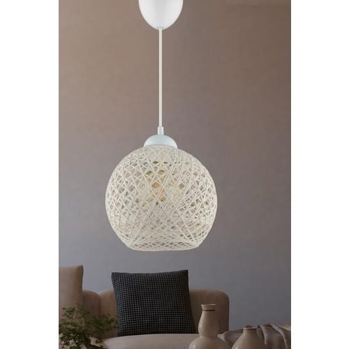 Balle Small White Pendant Lamp Ball Chandelier Vintage Rattan Lamp Table Korean Table Lamps for Bedroom Lamp Living Room Light Home deco