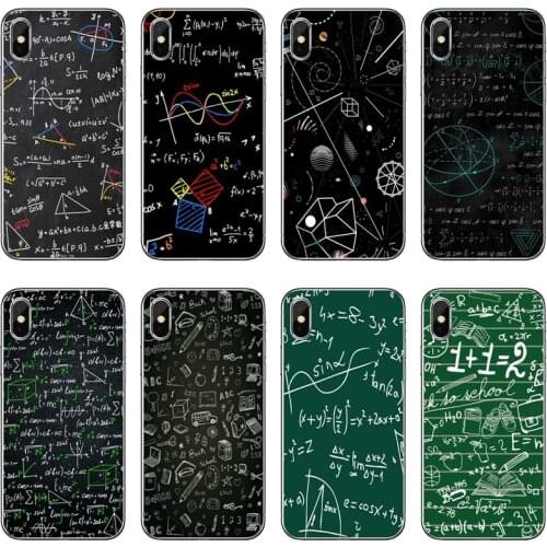 Math Chemical Formulas Accessories Phone Case For Huawei P20 P30 P40 Pro P10 P9 Lite Y5 Y6 Y7 Y9 P Smart Plus 2018 2019