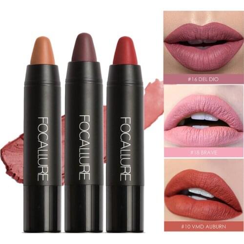 19 Colors Matte Lipstick Waterproof Matte Lipsticks Soft Texture Lip Stick Long-lasting Sexy Red Nude Lip Beauty Makeup Cosmetic