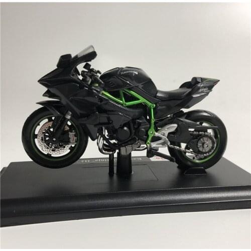1:18 KAWASAKI NINJA H2 R Motorcycle Diecast Alloy Model Toy Black Ninja H2R Motorbike Collection Gift Model