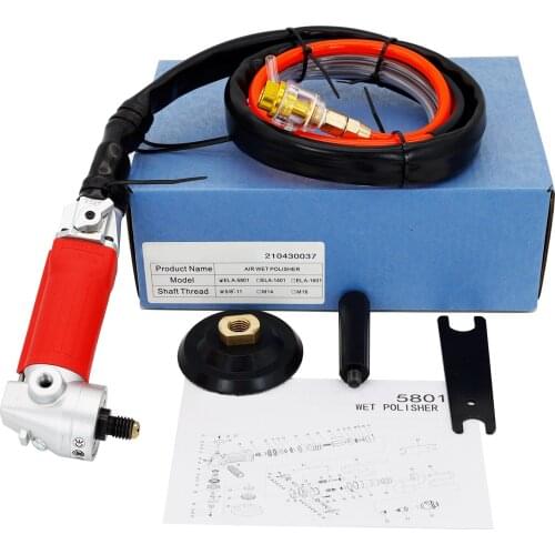 Powerful M14 or 5/8"-11 Handheld Stone Air Wet Polisher with Rear Exhaust for Granite Marble