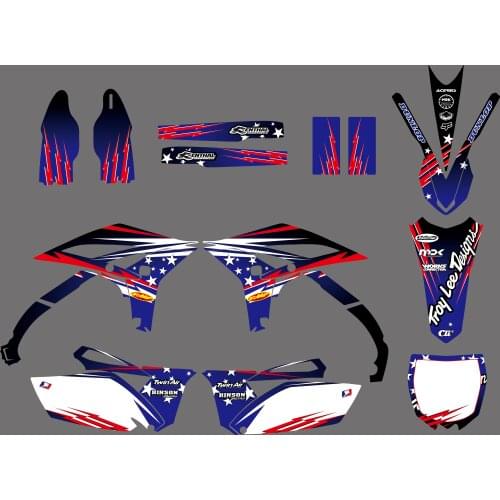 NICECNC Graphic Decals Kit For Yamaha YZF250 YZ250F YZF 250 YZ 250F 2010 2011 2012 2013 Complete Team Background Stickers