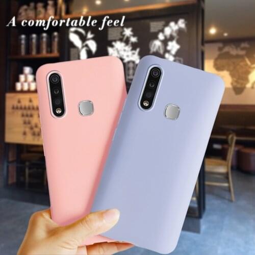 None Patterned Simple Candy Case For Vivo Y19 Case Anti-knock Phone Case For Vivo Y5S Y 19 vivo 1915 vivoy19 Back Cover Bumper