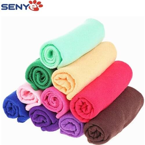 Pet microfiber towel soft comfortable and delicate feel medium towel 30x60cm nano cat and dog universal towel