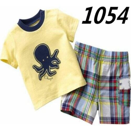 New Kids Baby Pajamas Set Toddler Boy Girls Cotton Pijamas Short Sleeve Pyjamas Suits Tops Pants Sleepwear Underwear