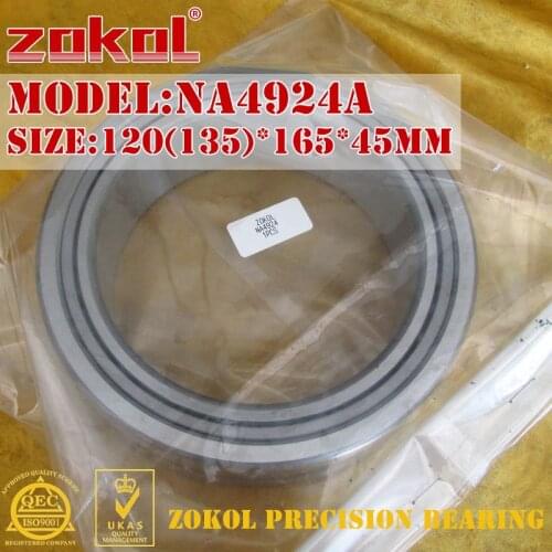 ZOKOL NA4924 A bearing NA4924A Entity ferrule needle roller bearing 120*165*45mm RNA4924A 135*165*45mm