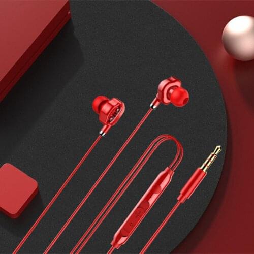 Wired Earphone 3.5mm HiFi with Sports Music Call In-ear for Playing Games
