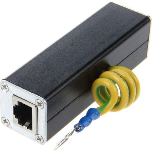Semoic RJ45 Plug Ethernet Network Surge Protector Thunder Arrester 100MHz