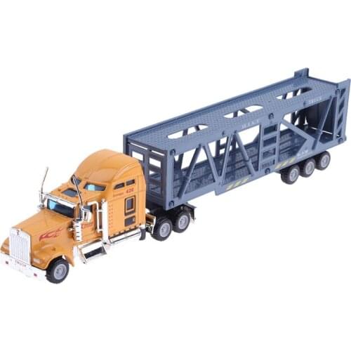 Alloy engineering Car Transport Vehicle Model Toys Simulation Alloy Container Truck Diecast Vehicles Children Educational Toy