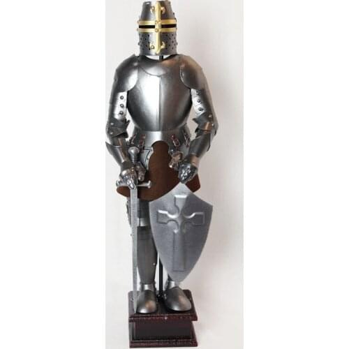 ANCIENT EUROPEAN ROME SOLDIERS ARMOR WARRIOR IRON MODEL WINE TV CABINET RETRO DECORATION CRAFTS
