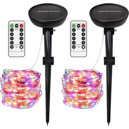 Led Outdoor Solar String Lights 8 Modes 200LED 20M Led Fairy Holiday Christmas Lamp For Lawn Garden Wedding Party Lighting