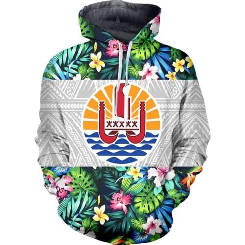 3D Print Hoodie Autumn Women/men Polynesian Tahiti Traditional Tribal Red Rose Tops Hooded Fall Hoodies Vintage Hoodie Dropship