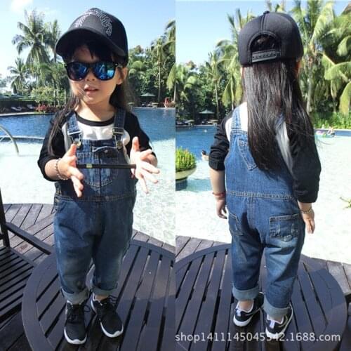 Spring baby clothing kids clothing overall for boy girl enteritos child denim overalls for children girls jumpsuit macacao jeans