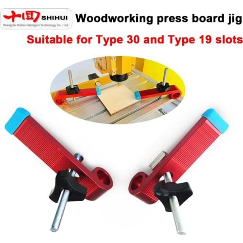 Wooden Board Fixing Clip Woodworking Tools Press Block Press Board 30 Type 19 Type T-Slot Aluminum Alloy Wood Board Jig Fixer
