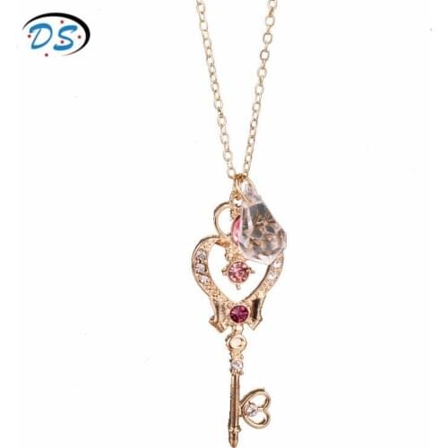 Star Moon Necklace Women Fashion Accessories Heart Crystal Choker Fashion Jewelry