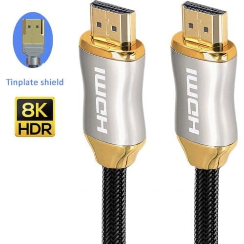 1m 2m 3m 8K HDMI-compatible cable 4K 120HZ UHD HDR 48Gbps V2.1 for Xiaomi Samsung TV PS4 Splitter Switch Audio Video HD Cable