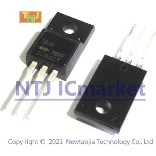 10 PCS MBRF20150CT TO-220F MBRF20150 Schottky Barrier Rectifiers