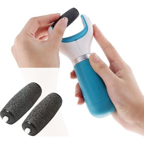 Hot 2pcs New Foot care tool Heads Pedi Hard Skin Remover Refills Replacement Rollers For Scholls File Feet care Tool