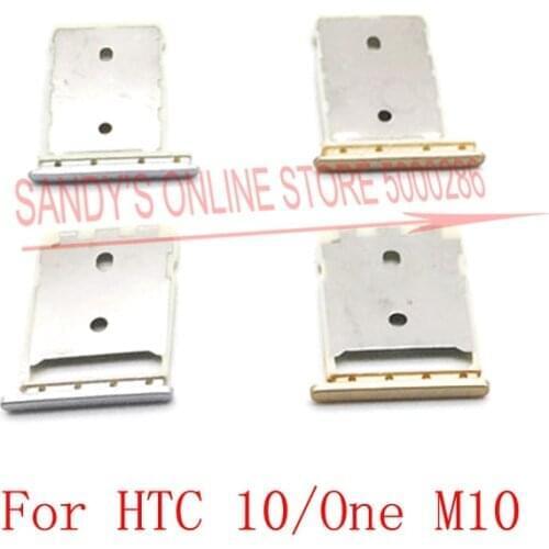 5 Sets SD SIM Card Tray Holder For HTC 10 One M10 Sim Tray Card Holder Reader Slot Replacement Spare Parts