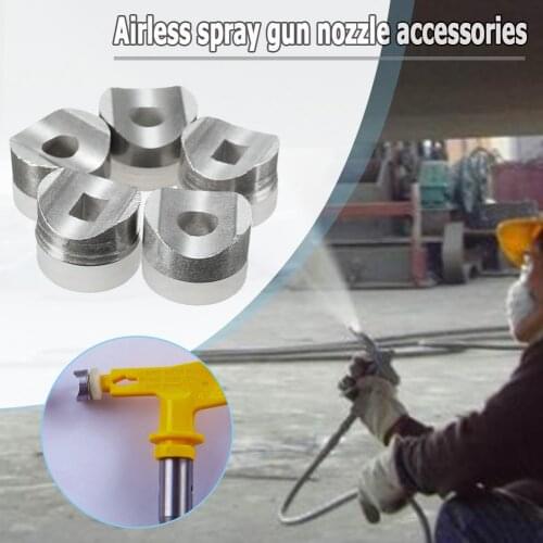5pcs 10mm Airless Tip Seals Metal Portable Supplies Strong Toughness for Airless Gun Seal Reversible Airless Spray Tip
