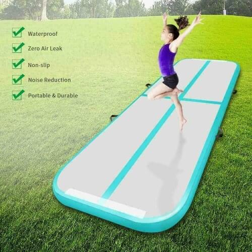 9.8x2x0.3m Gymnastics Airtrack backflip air Tumbling mat air track inflatable mat training martial arts cheerleading gymnastics