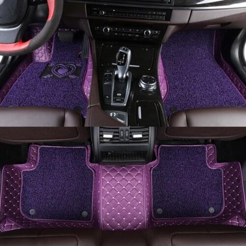 Car floor mats For polo sedan volkswagen touareg touran passat b8 jetta vw golf 7 Tiguan golf 4 5 6 T-roc rug carpet accessories