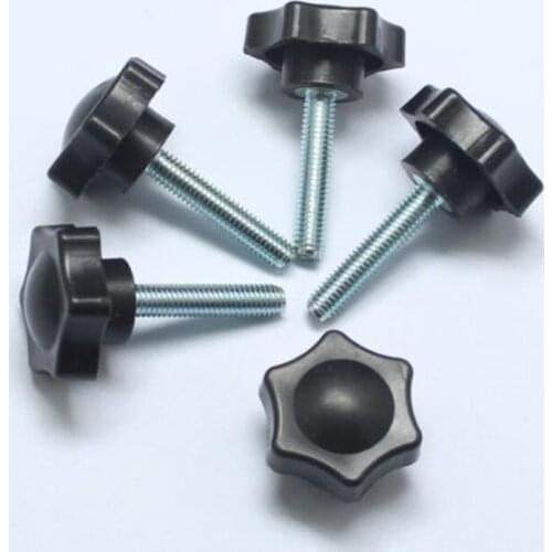 M4 M5 M6 Hex Plastic Head Knob Screws Handle Twist Screw Tighten Adjust Bolts