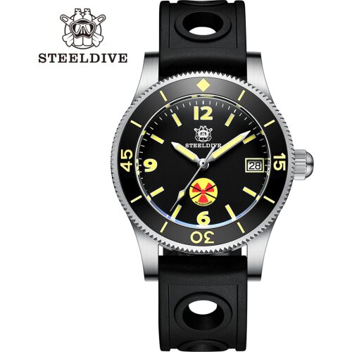 STEELDIVE 1952T Barracuda 300m Diver Watch Automatic NH35 Sapphire Mechanical Automatic Watch Men C3 Luminous Mens Watches Dive