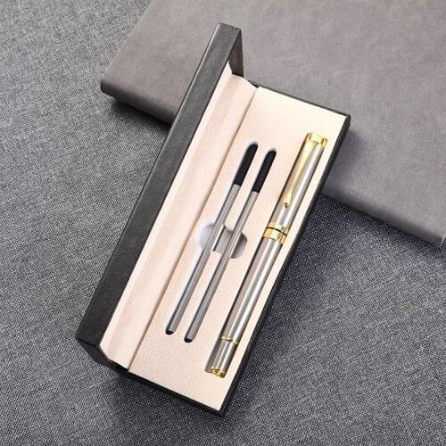 Business Pen Set Printing Logo Conference Gift Pen Neutral Pen Box Metal Pen Set Stationary Supplies Bussiness Supplies