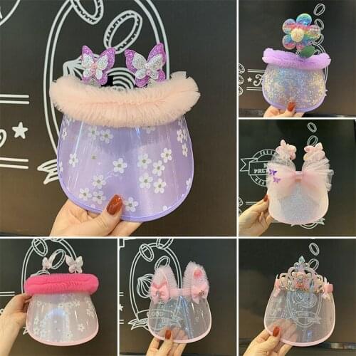 Korean Kid Hat With Crown Summer Outdoor Cute ChildrenS Casual Hat Thin Sports Bow Sun Hat Female Sunscreen Cap