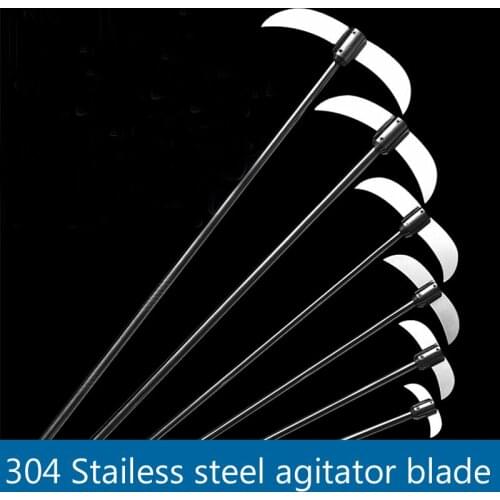 304 Stainless steel agitator blade Flask stirring paddle Laboratory mixer dispersal paddle