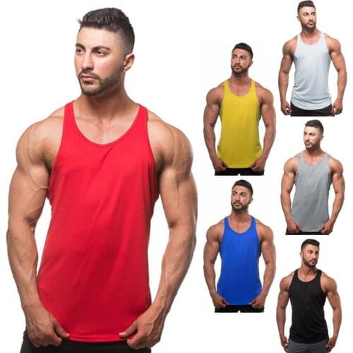 Summer thin mens vest sleeveless cotton vest fitness running training hurdle vest