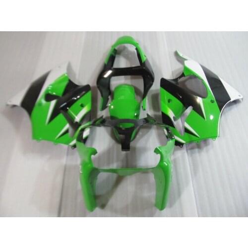 Injection mold high quality Fairing kit for Kawasaki ZX 6R 2000 2001 2002 ZX6R 00 01 02 green white black ABS fairings set AA5