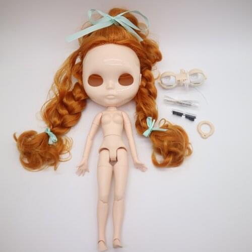 Body hair scalp and eye mech for DIY customization Nude blyth doll accessories