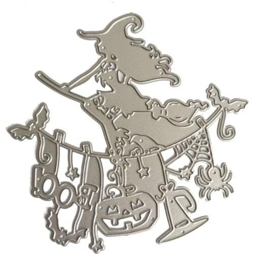 Halloween Metal Cutting Dies Stencil DIY Scrapbooking Album Paper Card Template Mold Embossing Decoration