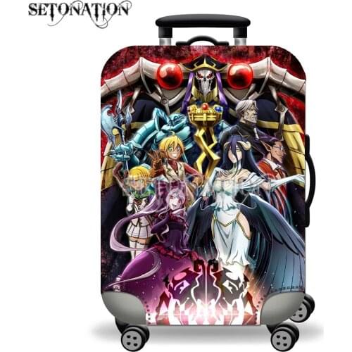 Overlord Albedo new arrive Travel Luggage Protective Cover for 18-32 Inch 3D Printing Elastic Thick Suitcase Covers With Zipper
