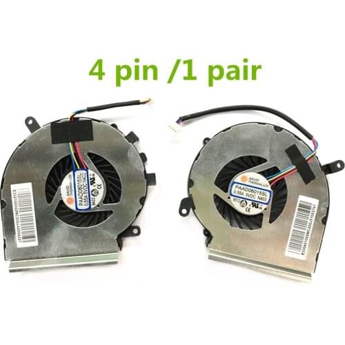 NEW original CPU + GPU Fan for MSI GE62VR GL62M GP62MVR GL62VR MS-16JB MS-16J9 4pin