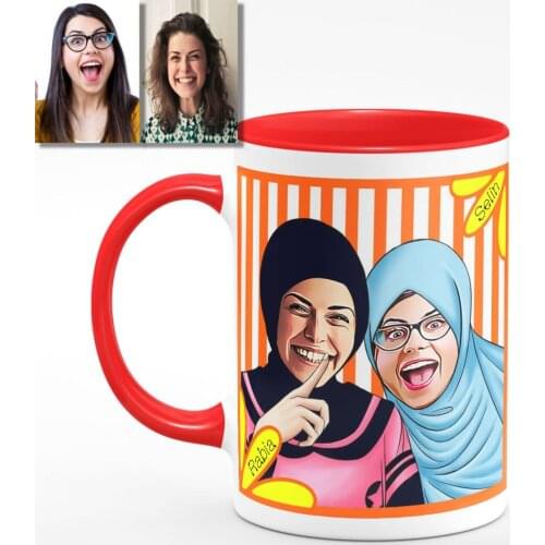 Personalized Turbans Caricature Of Red Mug Cup 37 k705