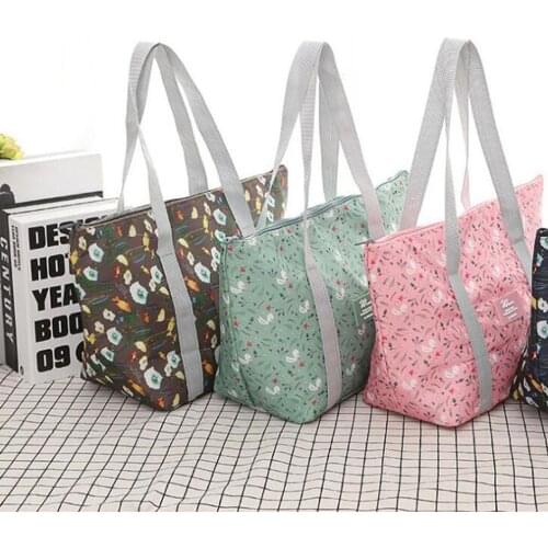 Portable Cooler Tote Foldable Thermal Insulated Lunch Bag Food Storage Bag Cooler Box Bag Tote Outdoor Camping Picnic Bag