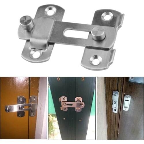 Right Angle Stainless Steel Door Latch Latch Buckle For Home Bedroom Supplies Ornaments