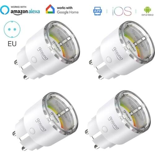 New Gosund Tuya WiFi EU Smart Plug 15A Adapter Wireless Remote Voice Control Power Monitor Timer Socket For Google Home Alexa