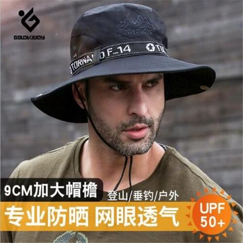 Sun Hat Golovejoy XMZ73 Summer Fisherman Cap Sports Hat Men Women Boonie Hat Uv-protection Outdoor Hiking Cap